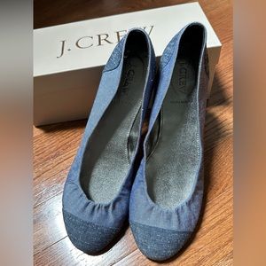 J Crew Blue-Jean Ballet Flats